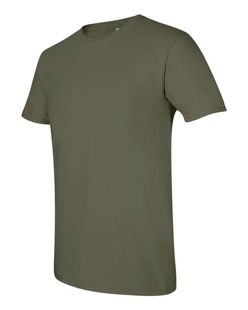 Gildan 64000 Unisex Softstyle® T-Shirt - Military Green - side