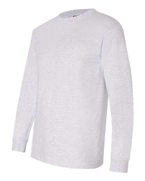 Bayside 6100 Unisex USA-Made Long Sleeve T-Shirt - Ash - side