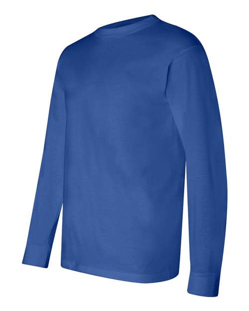Bayside 6100 Unisex USA-Made Long Sleeve T-Shirt - Royal Blue - side