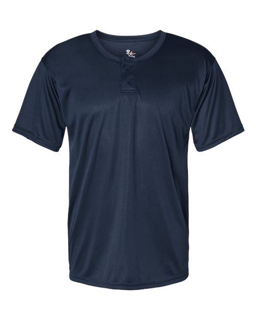 Alleson Athletic 7930 Men's B-Core Placket Jersey - Navy - front