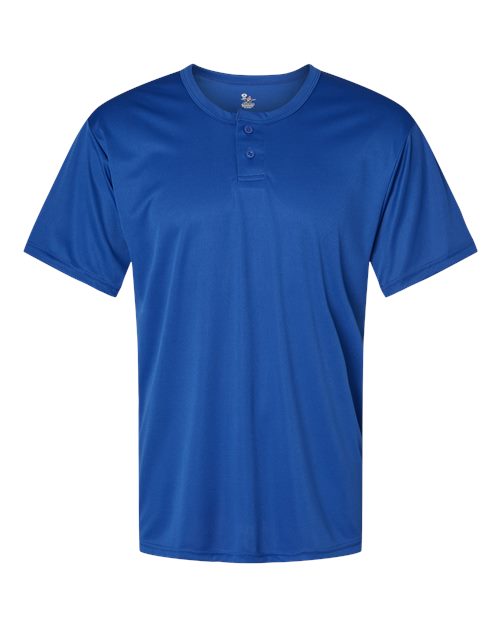 Alleson Athletic 7930 Men's B-Core Placket Jersey - Royal - front