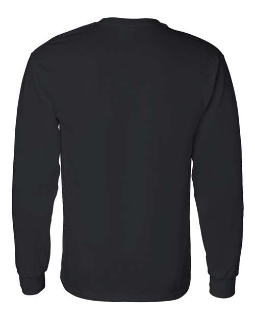 Gildan 5400 Unisex Heavy Cotton™ Long Sleeve T-Shirt - Black - back