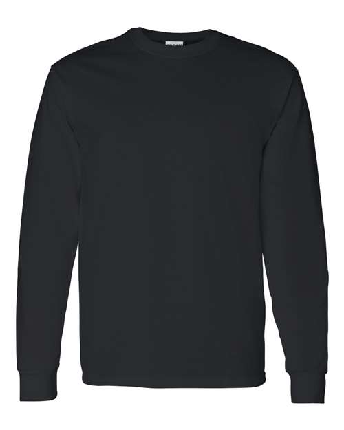 Gildan 5400 Unisex Heavy Cotton™ Long Sleeve T-Shirt - Black - front