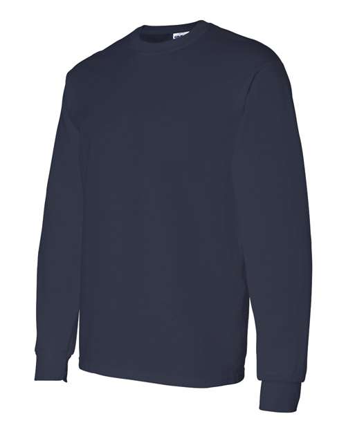 Gildan 5400 Unisex Heavy Cotton™ Long Sleeve T-Shirt - Navy - side
