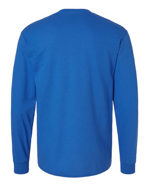 Gildan 5400 Unisex Heavy Cotton™ Long Sleeve T-Shirt - Royal - back