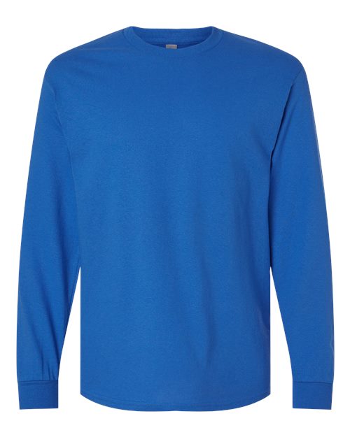 Gildan 5400 Unisex Heavy Cotton™ Long Sleeve T-Shirt - Royal - front