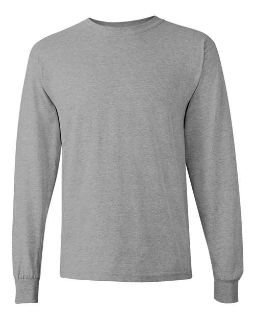 Gildan 5400 Unisex Heavy Cotton™ Long Sleeve T-Shirt - Sport Grey - front