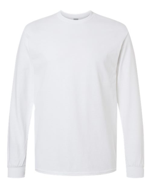 Gildan 5400 Unisex Heavy Cotton™ Long Sleeve T-Shirt - White - front