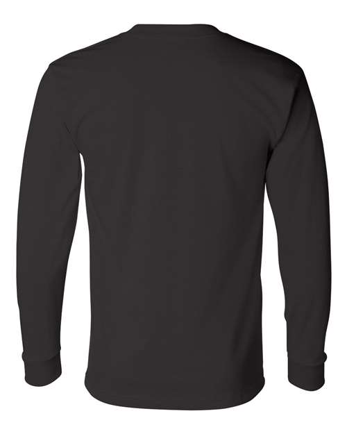Bayside 2955 Unisex Union-Made Long Sleeve T-Shirt - Black - back