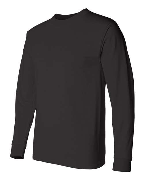 Bayside 2955 Unisex Union-Made Long Sleeve T-Shirt - Black - side