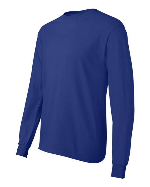 Hanes 5586 Unisex Authentic Long Sleeve T-Shirt - Deep Royal - side