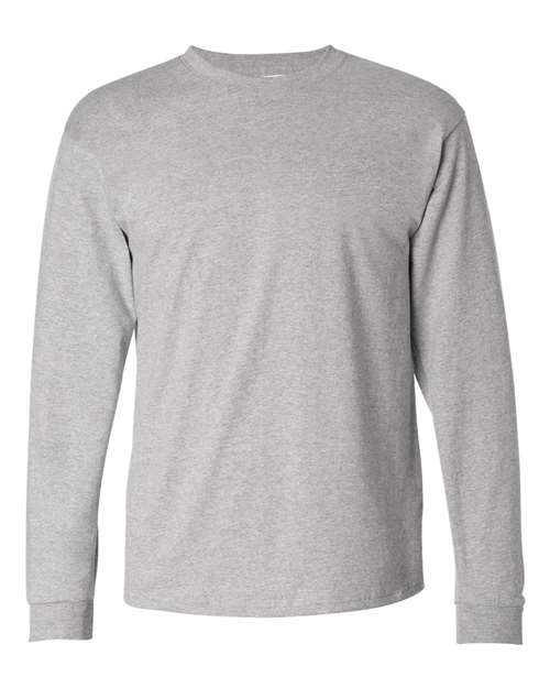 Hanes 5586 Unisex Authentic Long Sleeve T-Shirt - Light Steel - front