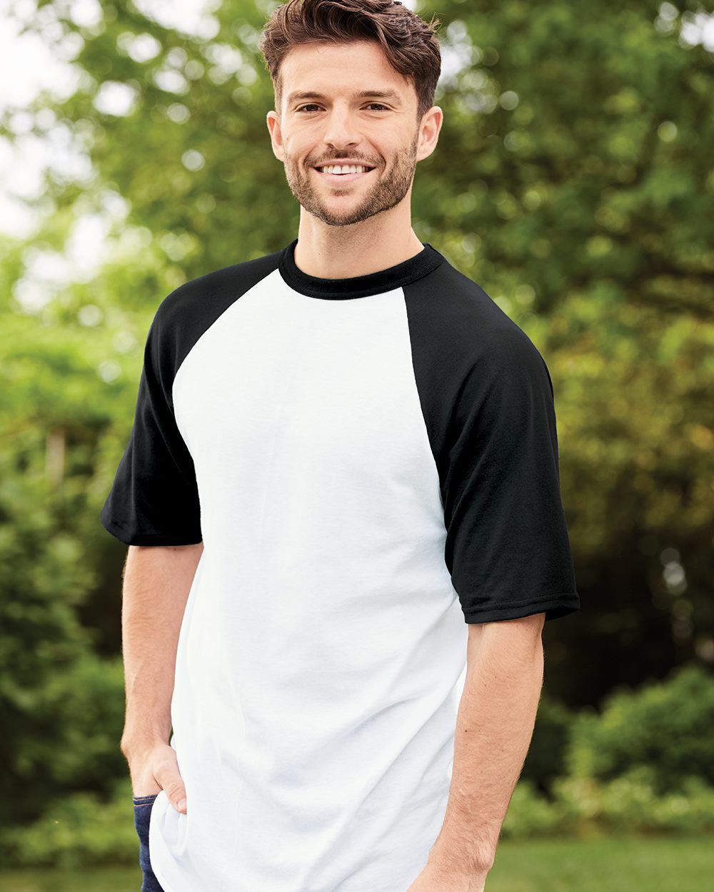 Augusta Sportswear 423 Unisex Raglan Baseball Jersey - style