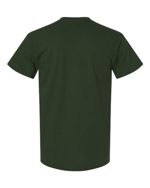 Gildan 2300 Unisex Ultra Cotton® Pocket T-Shirt - Forest Green - back
