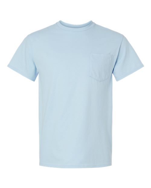 Gildan 2300 Unisex Ultra Cotton® Pocket T-Shirt - Light Blue - front