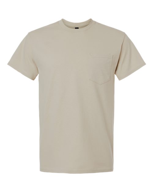 Gildan 2300 Unisex Ultra Cotton® Pocket T-Shirt - Sand - front