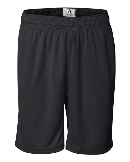 Badger 4110 Men's BT5 9" Inseam Trainer Shorts - Black - front