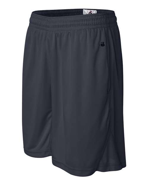 Badger 4110 Men's BT5 9" Inseam Trainer Shorts - Navy - side