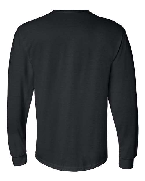 Gildan 8400 Unisex DryBlend® 50/50 Long Sleeve T-Shirt - Black - back