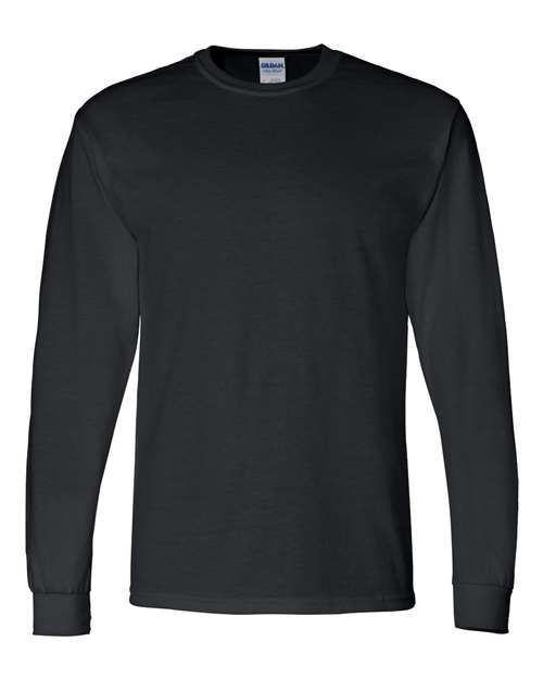 Gildan 8400 Unisex DryBlend® 50/50 Long Sleeve T-Shirt - Black - front