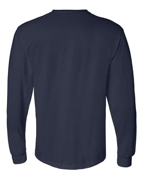 Gildan 8400 Unisex DryBlend® 50/50 Long Sleeve T-Shirt - Navy - back