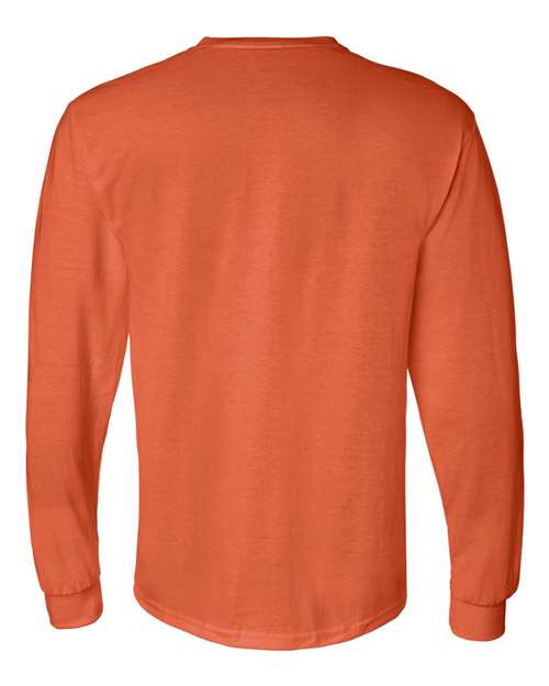 Gildan 8400 Unisex DryBlend® 50/50 Long Sleeve T-Shirt - Orange - back