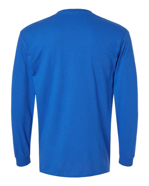 Gildan 8400 Unisex DryBlend® 50/50 Long Sleeve T-Shirt - Royal - back