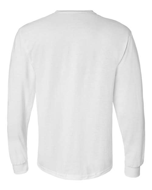 Gildan 8400 Unisex DryBlend® 50/50 Long Sleeve T-Shirt - White - back
