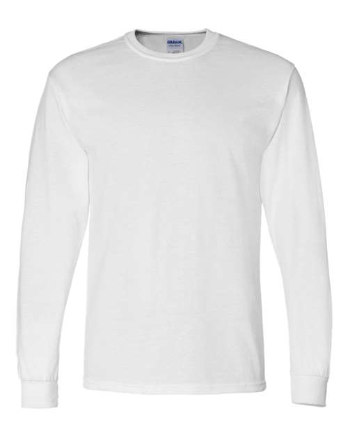 Gildan 8400 Unisex DryBlend® 50/50 Long Sleeve T-Shirt - White - front
