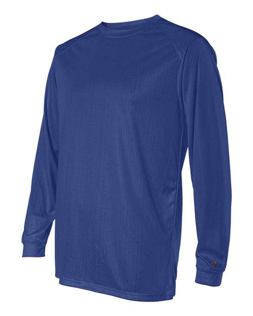 Badger 4104 Unisex B-Core Long Sleeve T-Shirt - Royal - side