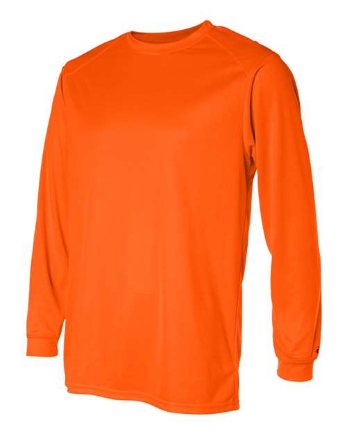 Badger 4104 Unisex B-Core Long Sleeve T-Shirt - Safety Orange - side