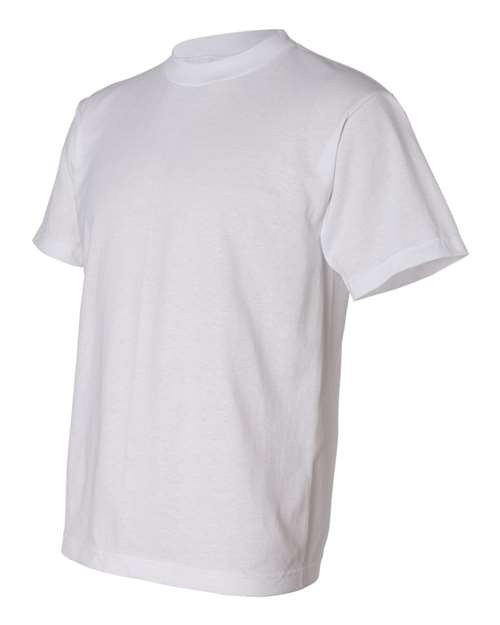 Bayside 1701 Unisex USA-Made 50/50 T-Shirt - White - side