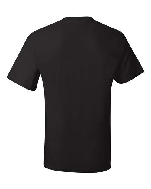 Hanes 5190 Unisex Beefy-T® Pocket T-Shirt - Black - back