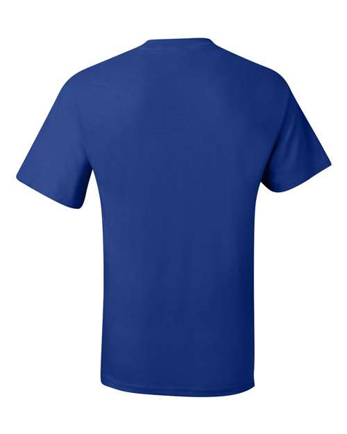 Hanes 5190 Unisex Beefy-T® Pocket T-Shirt - Deep Royal - back
