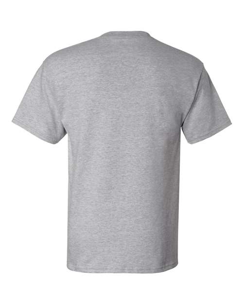 Hanes 5190 Unisex Beefy-T® Pocket T-Shirt - Light Steel - back