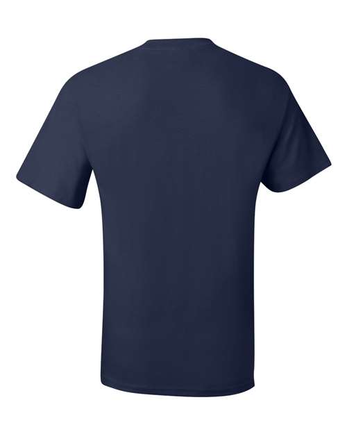 Hanes 5190 Unisex Beefy-T® Pocket T-Shirt - Navy - back