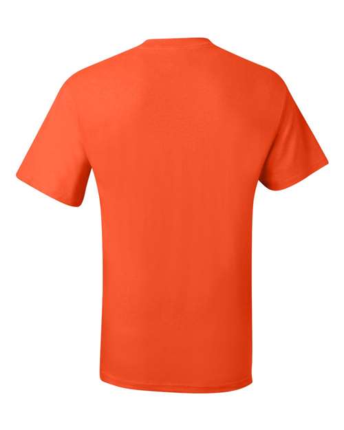 Hanes 5190 Unisex Beefy-T® Pocket T-Shirt - Orange - back