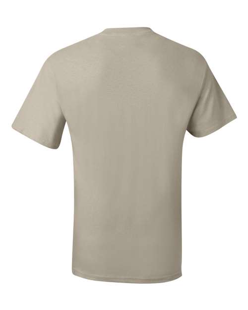 Hanes 5190 Unisex Beefy-T® Pocket T-Shirt - Sand - back