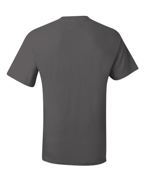 Hanes 5190 Unisex Beefy-T® Pocket T-Shirt - Smoke Grey - back