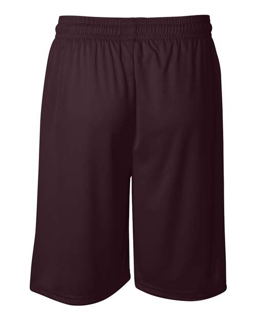 Badger 4109 Men's B-Core 9" Shorts - Maroon - back
