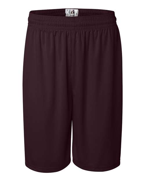 Badger 4109 Men's B-Core 9" Shorts - Maroon - front
