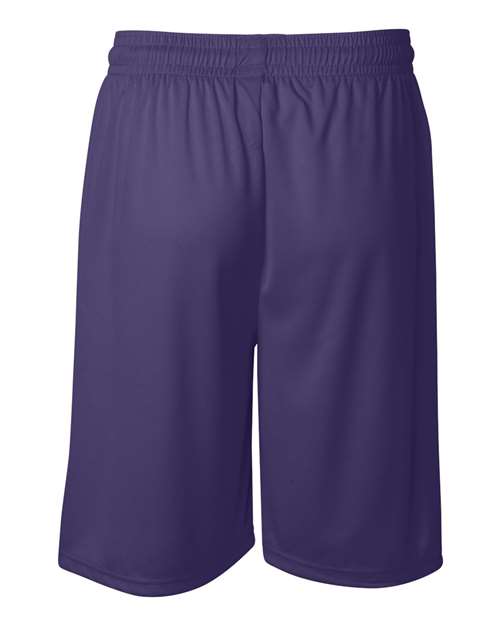Badger 4109 Men's B-Core 9" Shorts - Purple - back