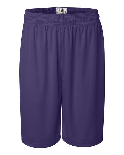 Badger 4109 Men's B-Core 9" Shorts - Purple - front