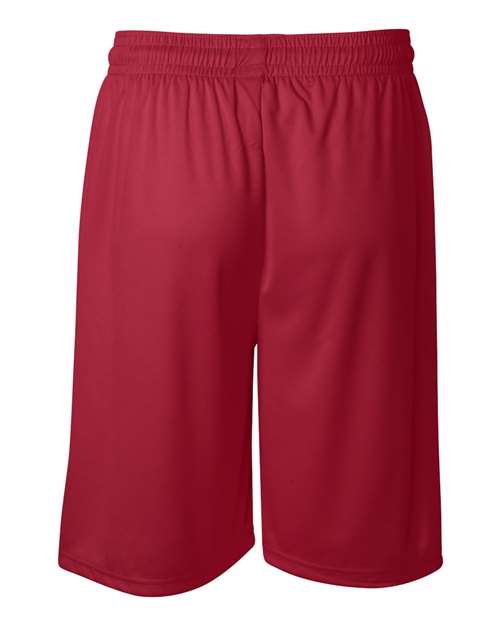Badger 4109 Men's B-Core 9" Shorts - Red - back