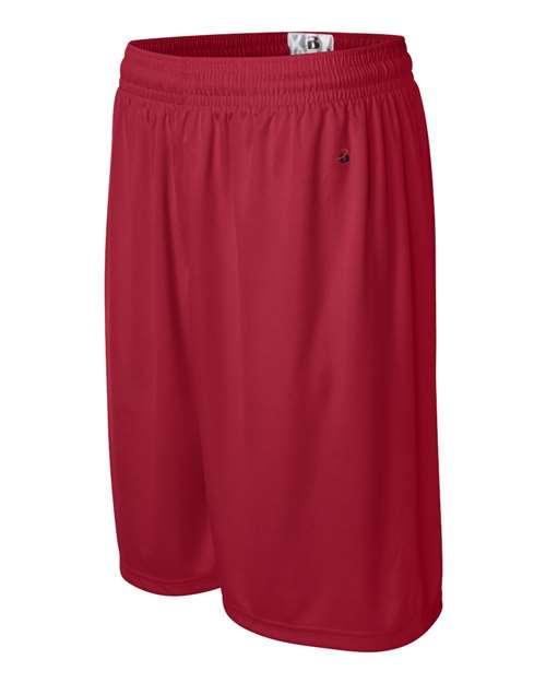 Badger 4109 Men's B-Core 9" Shorts - Red - side