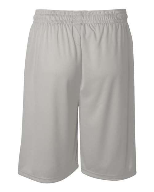 Badger 4109 Men's B-Core 9" Shorts - Silver - back