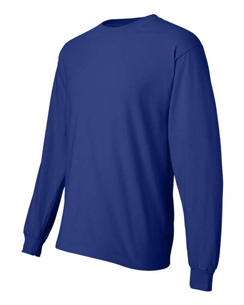 Hanes 5186 Unisex Beefy-T® Long Sleeve T-Shirt - Deep Royal - side
