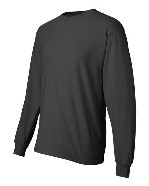 Hanes 5186 Unisex Beefy-T® Long Sleeve T-Shirt - Smoke Grey - side