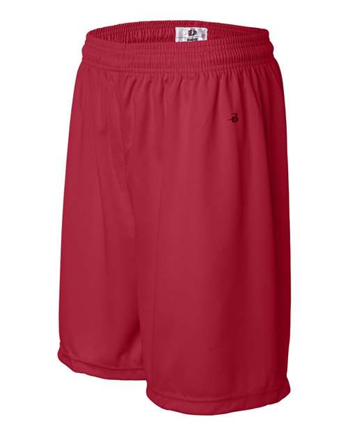 Badger 4107 Men's B-Core 7" Shorts - Red - side