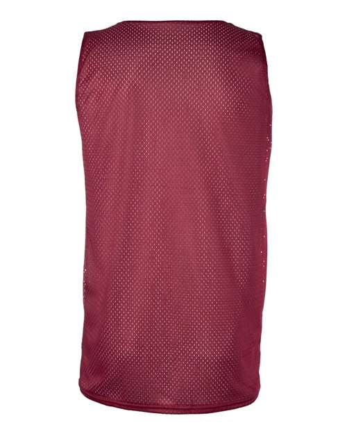 Badger 8529 Men's Pro Mesh Reversible Tank Top - Cardinal/ White - back